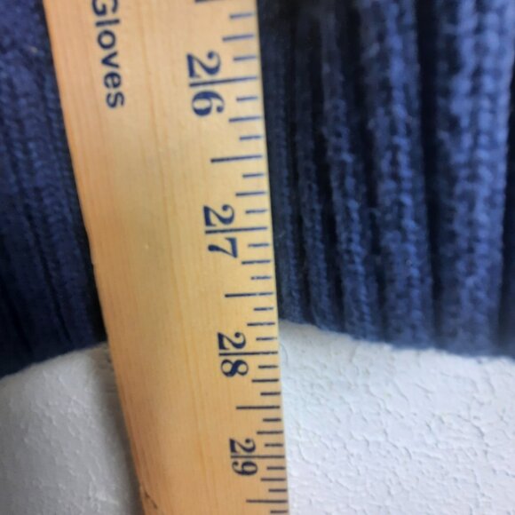 Tommy Hilfiger Navy Blue Snowflake Knit Sweater size L Christmas Holiday Party - Picture 3 of 8